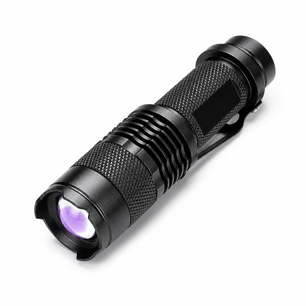 Compact Aluminium UV Stain Detection Flashlight