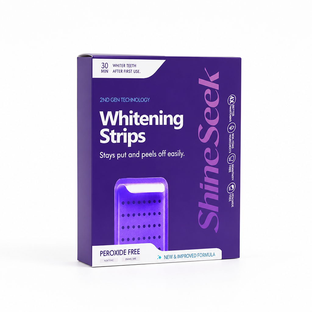 Gentle Second-Generation Purple Whitening Strips (28 Pairs)
