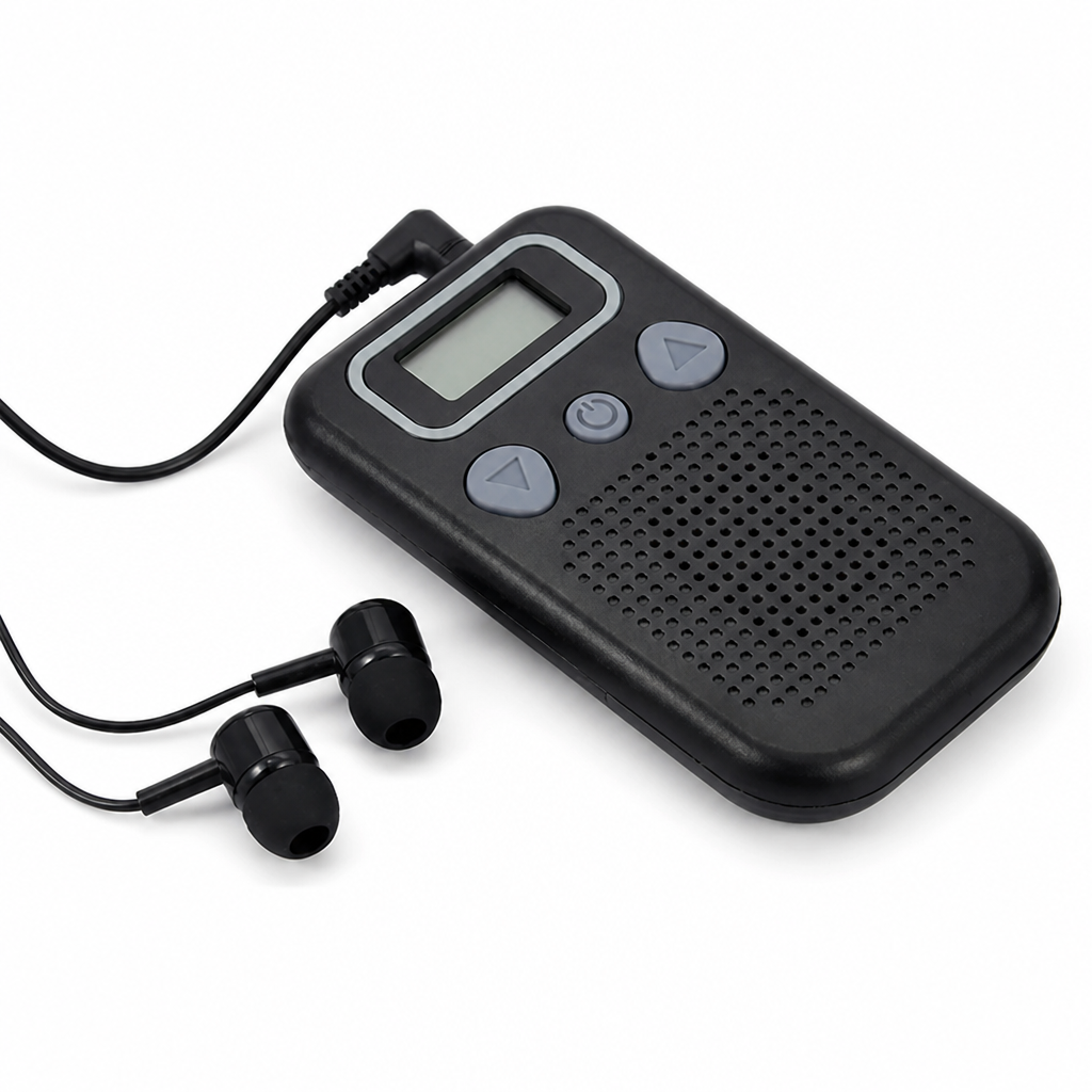 Noise-Canceling & Battery-Powered In-Ear Hearing Amplifier