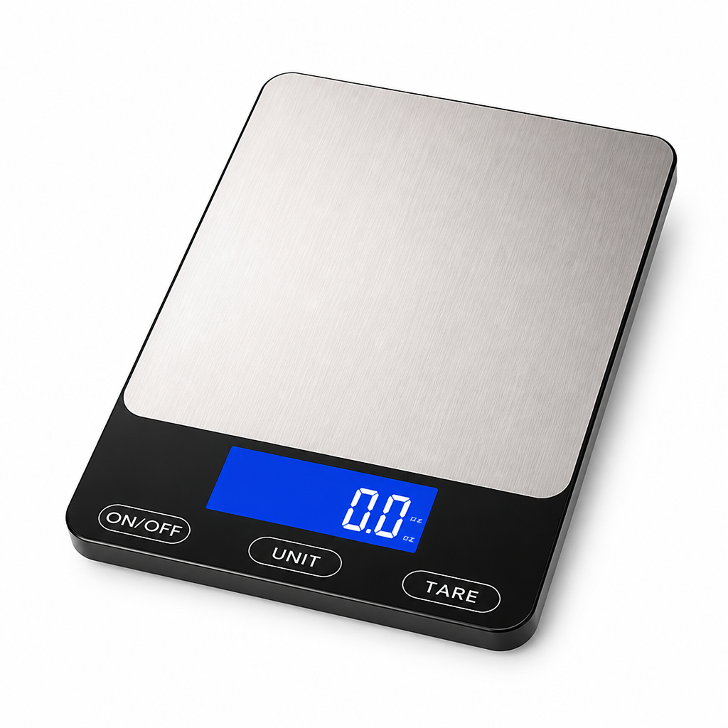 High-Accuracy Stainless Steel Digital Kitchen Scale (USB-C Rechargeable)