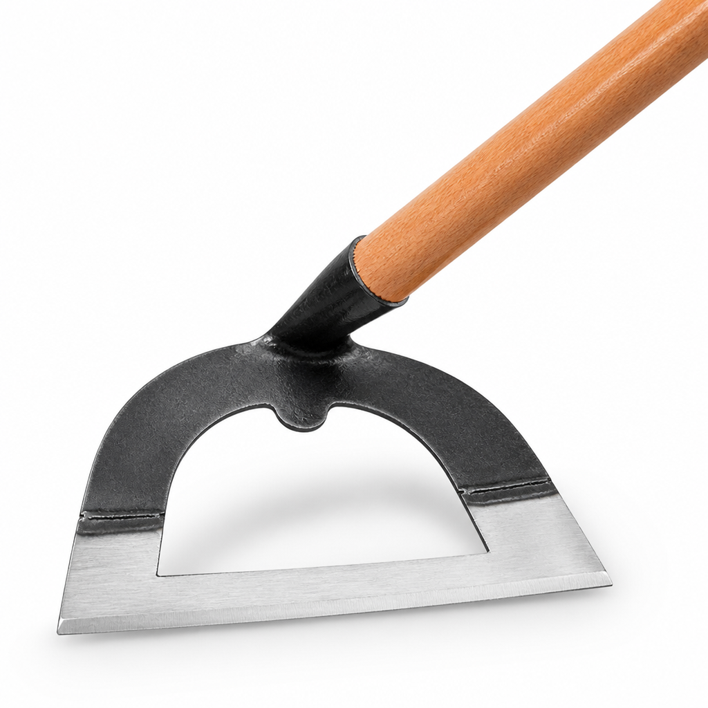 Hand-Forged Manganese Steel Dual-Function Garden Hoe