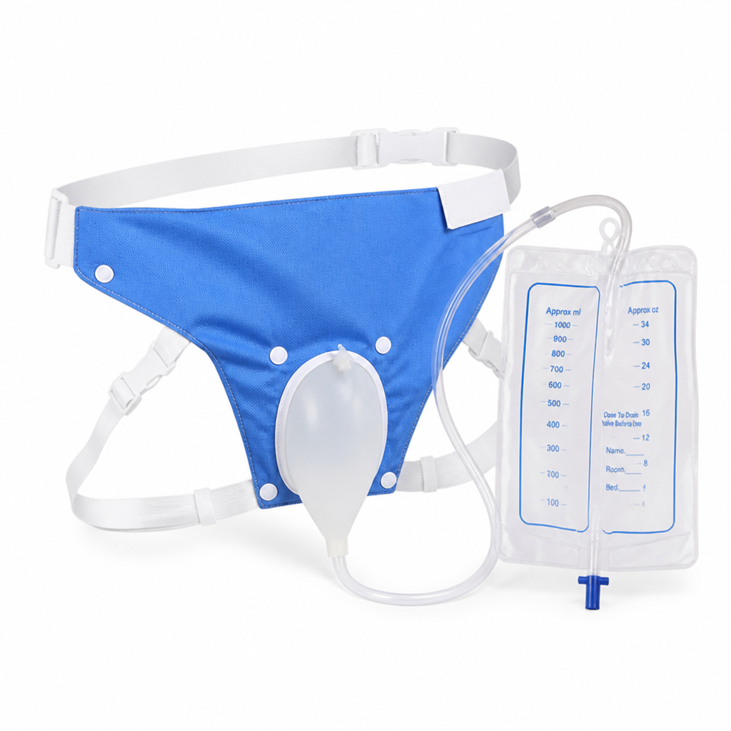 Hands-Free Adjustable Silicone Urine Collection Bag (34 fl oz)