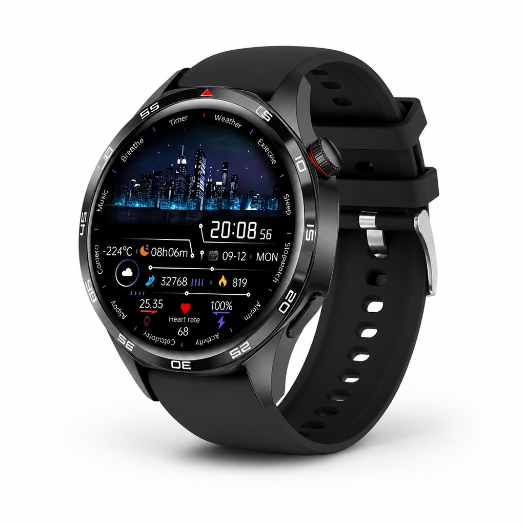 Metal Case & Silicone Band Smartwatch