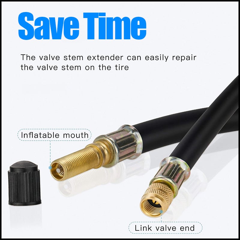 Universal Tire Valve Extension in Copper