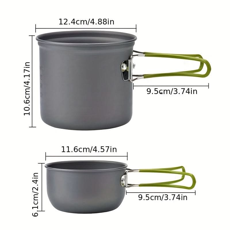 Backpacking Cooking Set with Spoon and Fork
