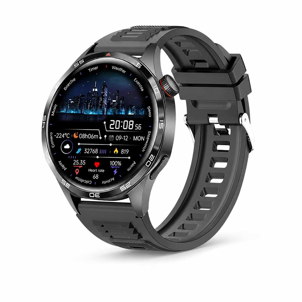 Metal Case & Silicone Band Smartwatch