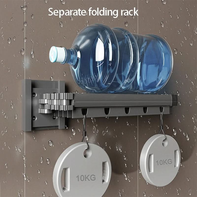 Foldable Shower Curtain Rod and Partition Set