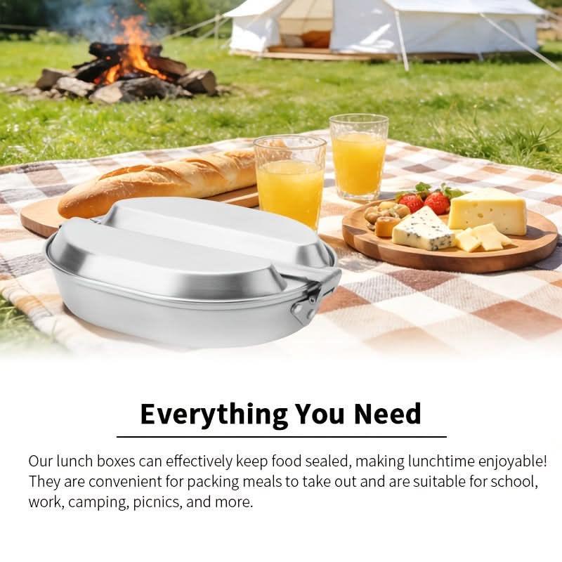 Stainless Steel Lunch Box for Camping and Outdoor Use