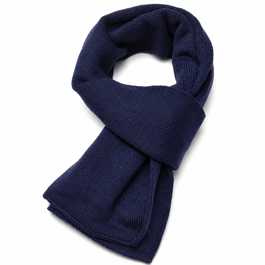 Double-Layer Soft Acrylic Scarf (Men's)