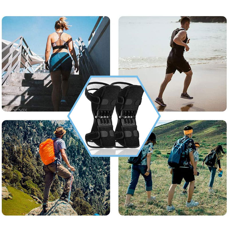Stabilizing Knee Support with Spring-Loaded Mechanism