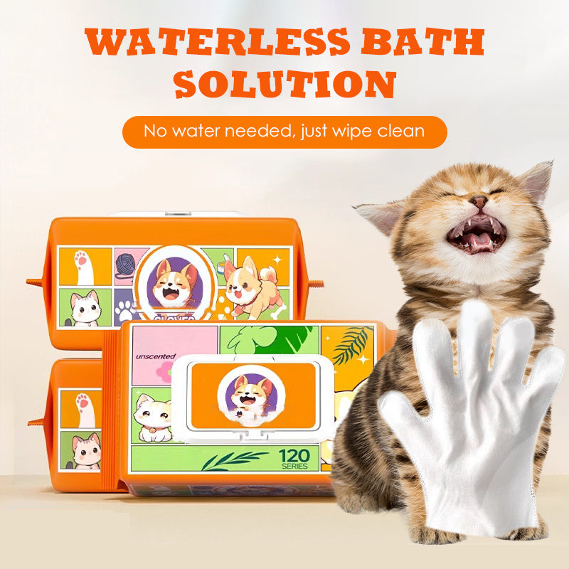 Waterless Antibacterial Gloves for Animal Care