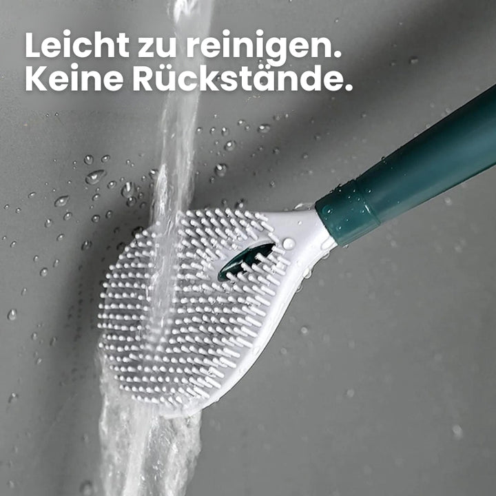 Wall-Mounted Toilet Brush with Integrated Spray Feature