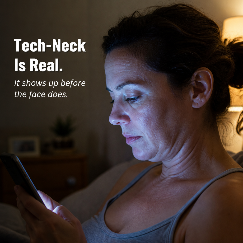 RadiVive™ — Smooth Tech-Neck Wrinkles and Lift Sagging Jawlines in 10 Minutes Daily
