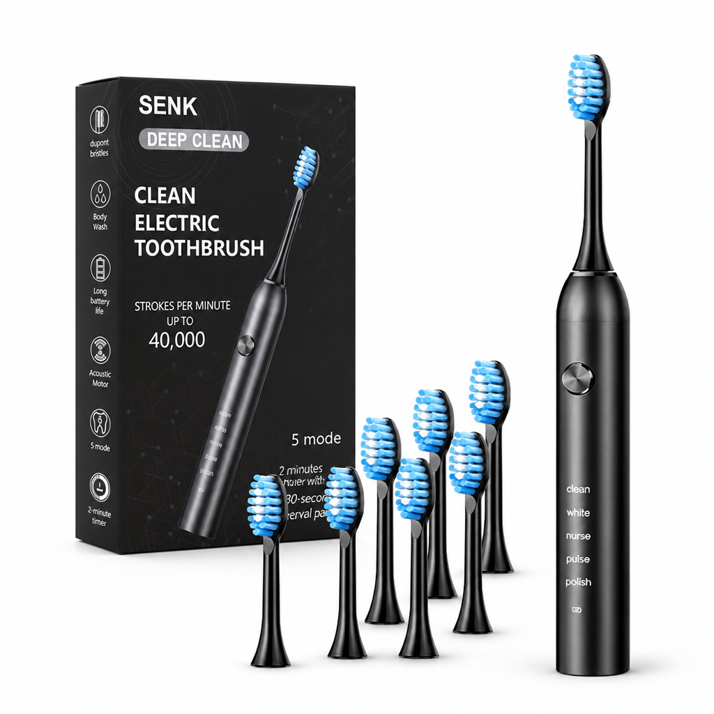 High-Speed USB-Rechargeable 5-Mode Electric Toothbrush