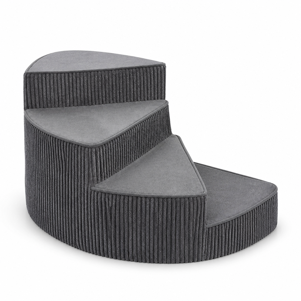 Orthopedic Non-Slip Foam Dog Stairs (Space-Saving)