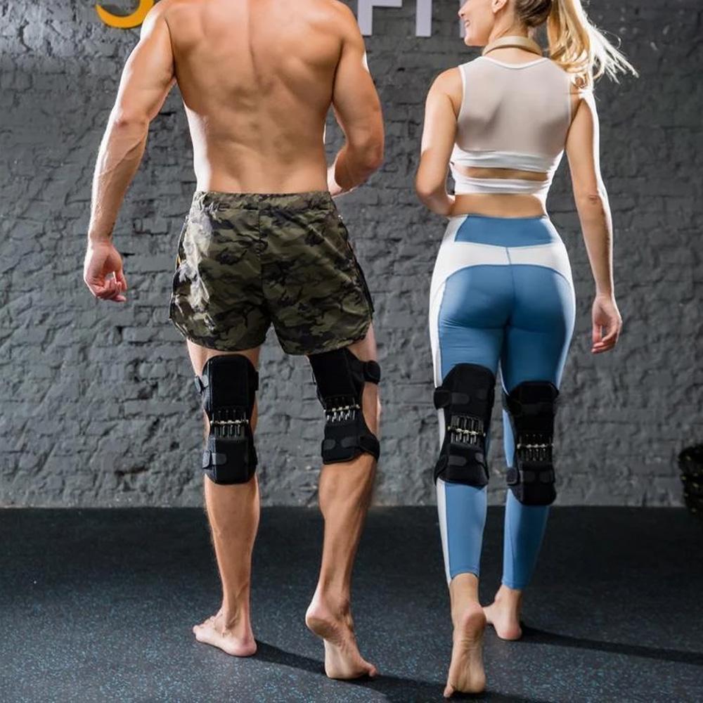 Stabilizing Knee Support with Spring-Loaded Mechanism