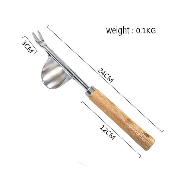Ergonomic Stainless Steel Tool for Weed Removal – No Bending Required