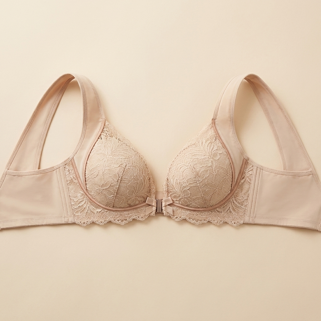 VenaraLift™ – Wireless Lifting Bra with Lace Front Closure