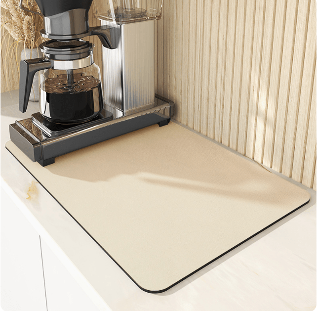 Drip Pad | Diatomite Kitchen Mat Quick-Drying | Keeps Countertop Dry | DishDryer
