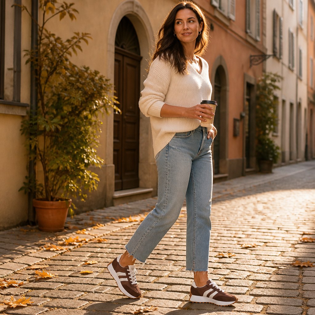VelouraStep™ – Vintage Platform Sneakers with Padded Comfort Sole