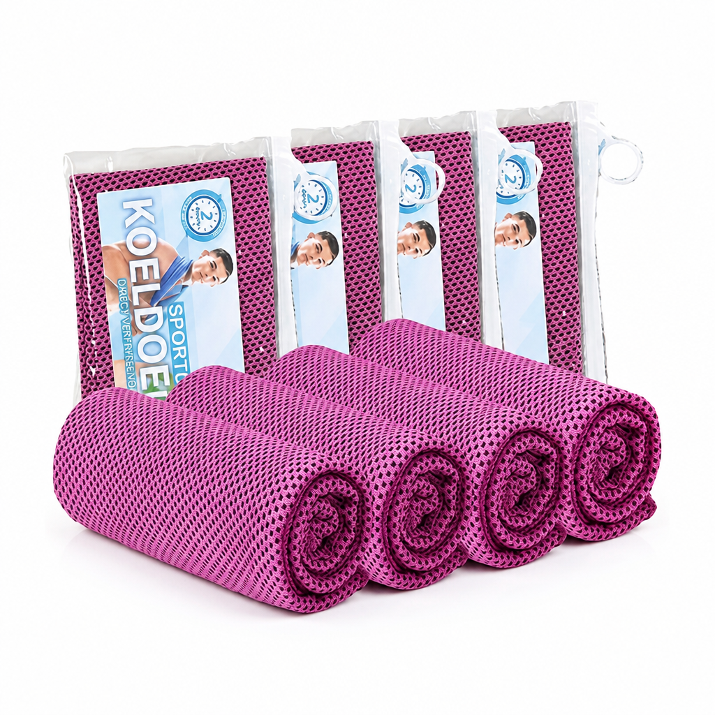 Instant-Cooling Microfiber Cooling Towels (Set of 4)