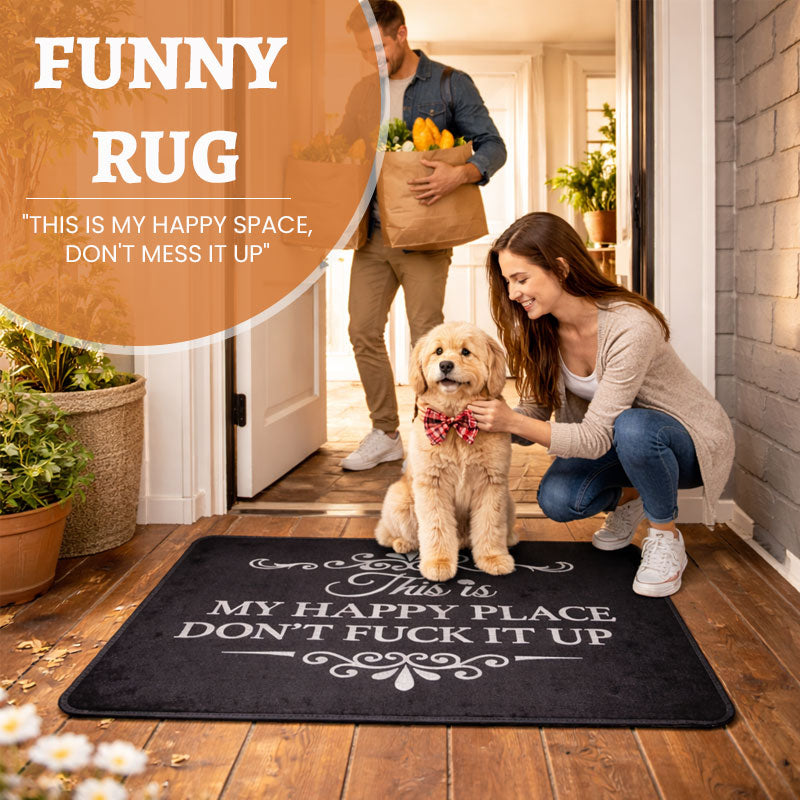 Funny Quote Doormat – Slip-Resistant and Weatherproof