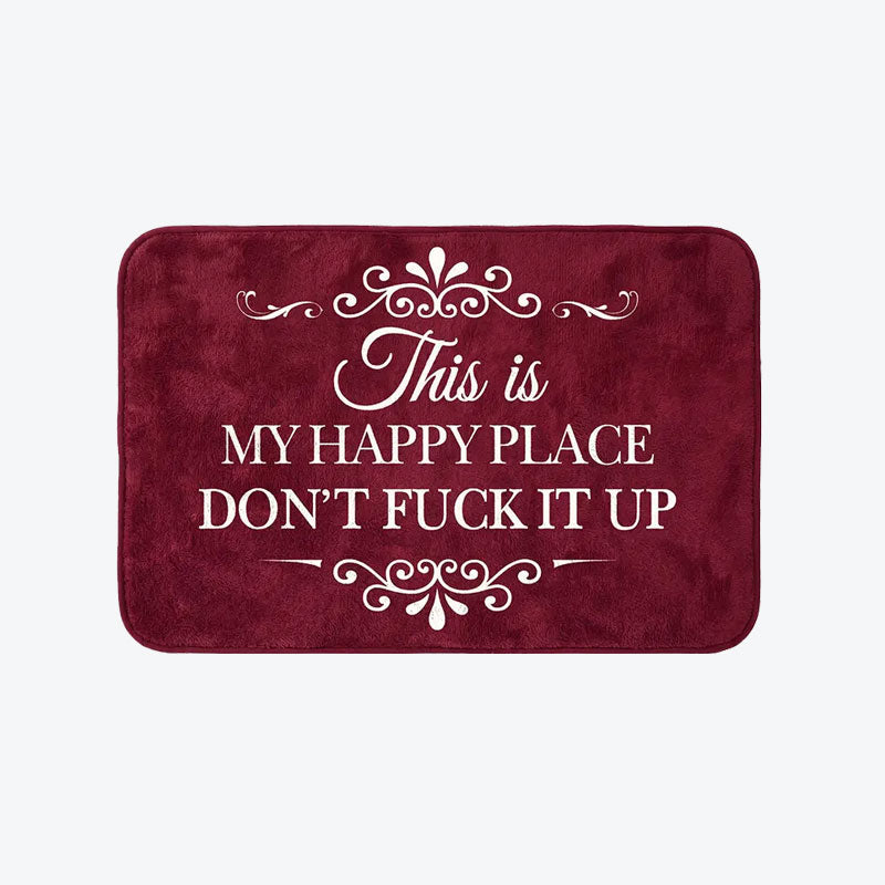Funny Quote Doormat – Slip-Resistant and Weatherproof