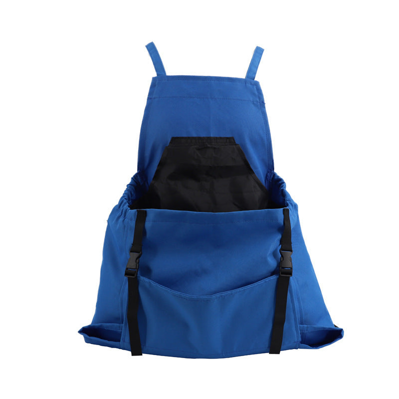 Adjustable Waist Garden Apron with Cross Back Straps and Oxford Material