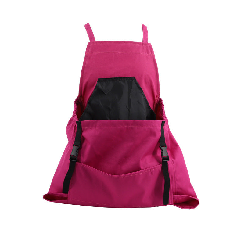 Adjustable Waist Garden Apron with Cross Back Straps and Oxford Material