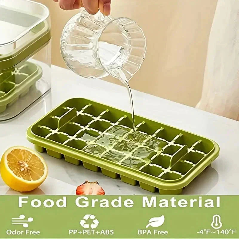 Ice Tray Set with Lid and Storage Box