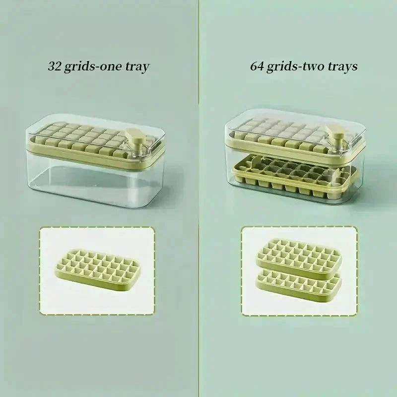 Ice Tray Set with Lid and Storage Box