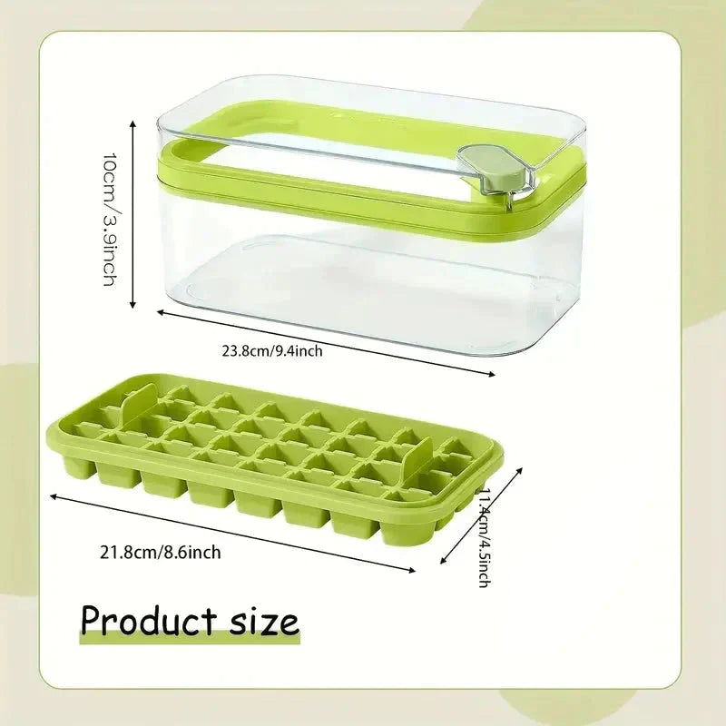 Ice Tray Set with Lid and Storage Box