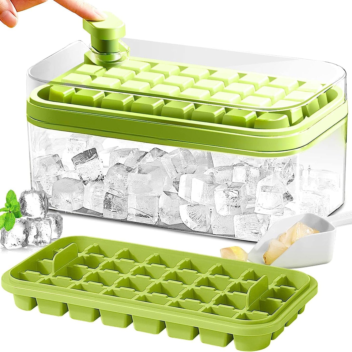 Ice Tray Set with Lid and Storage Box