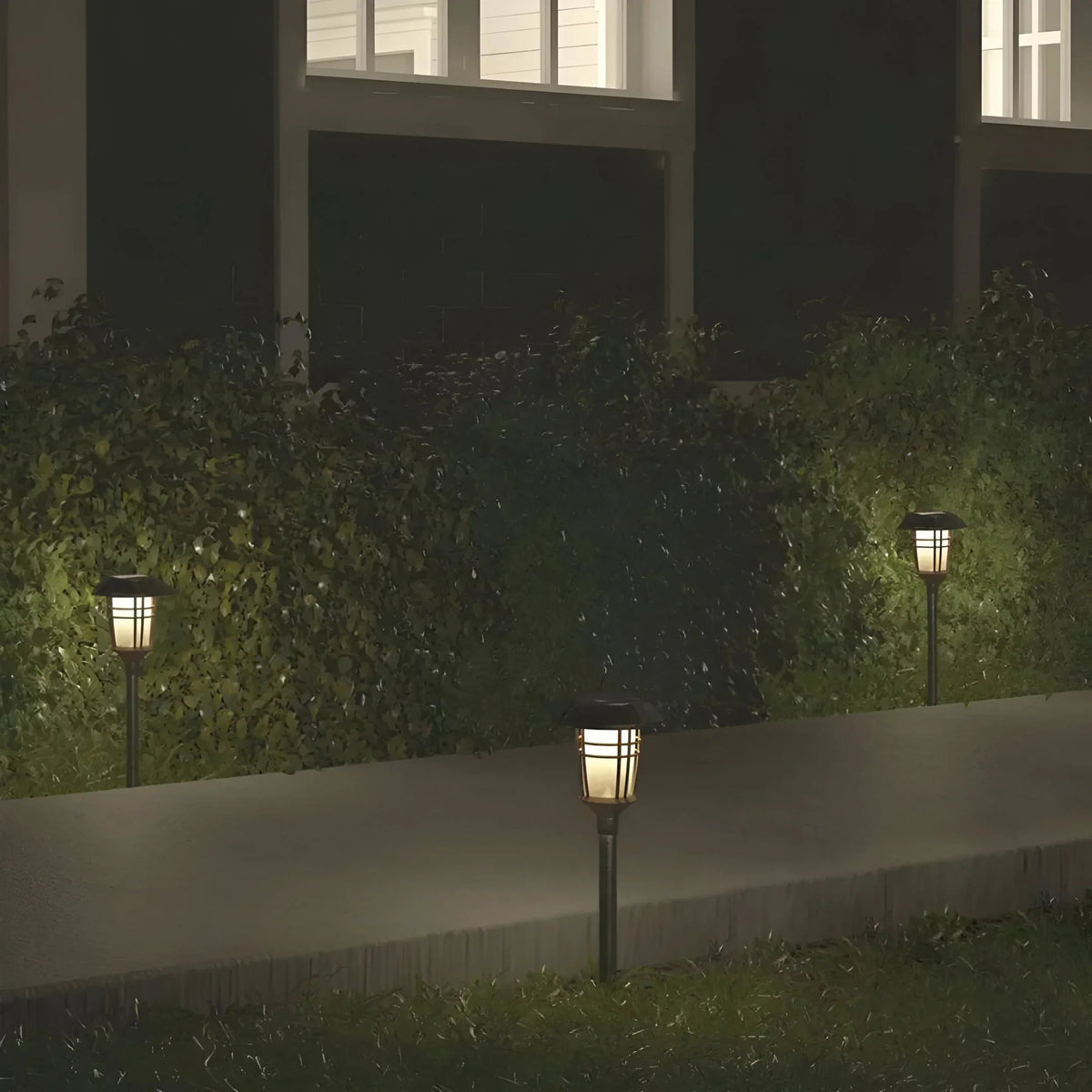 Outdoor Garden Stake Set - 6 Solar LED Pathway Lights, Waterproof