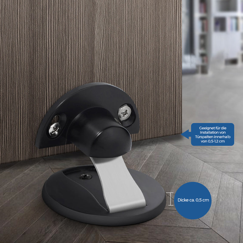 Stainless Steel Door Stopper with Invisible Magnetic Design