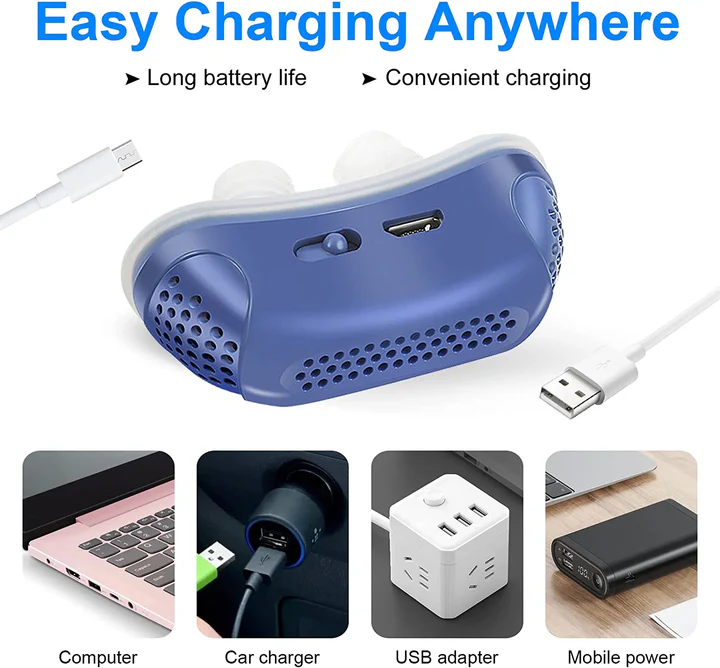 Travel Sleep Apnea Device - Compact CPAP Alternative for Snoring Relief