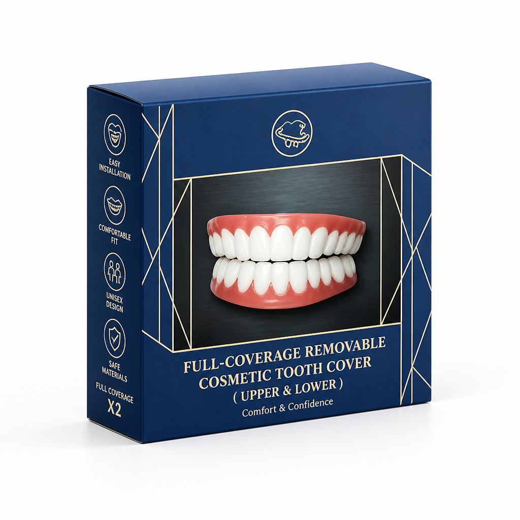 Full-Coverage Removable Cosmetic Tooth Cover (Upper & Lower)
