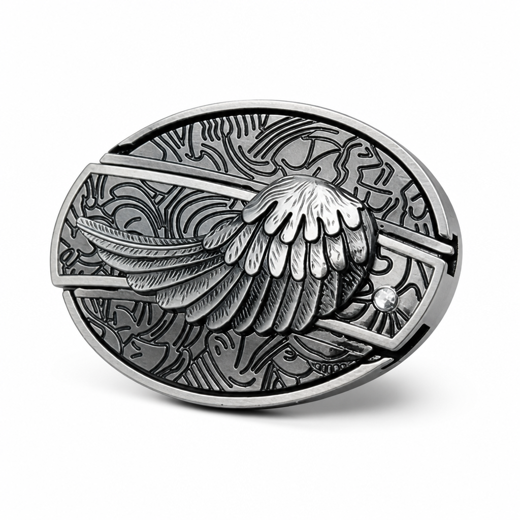 Zinc Alloy Hidden Knife Belt Buckle (Fits 1.5-Inch Belts)