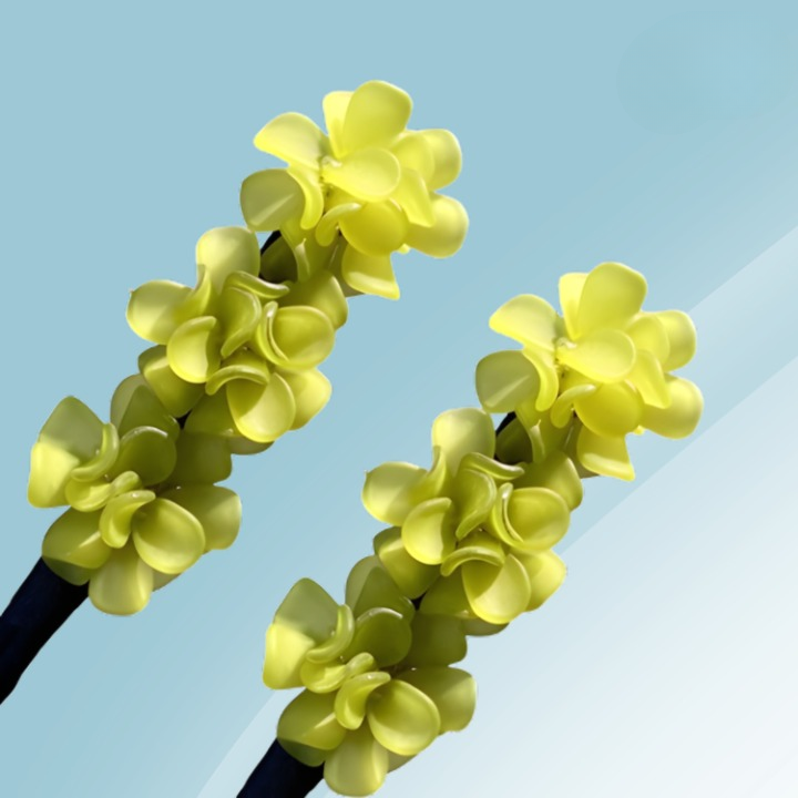 Flower-Decorated Hair Bun Shaper