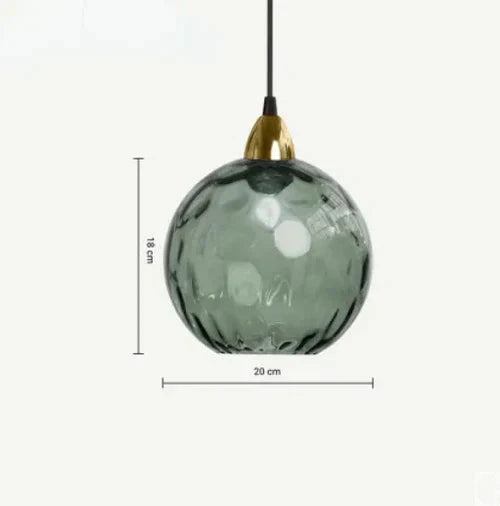 Modern Hanging Lamp with Globe Design – Glass Pendant Light