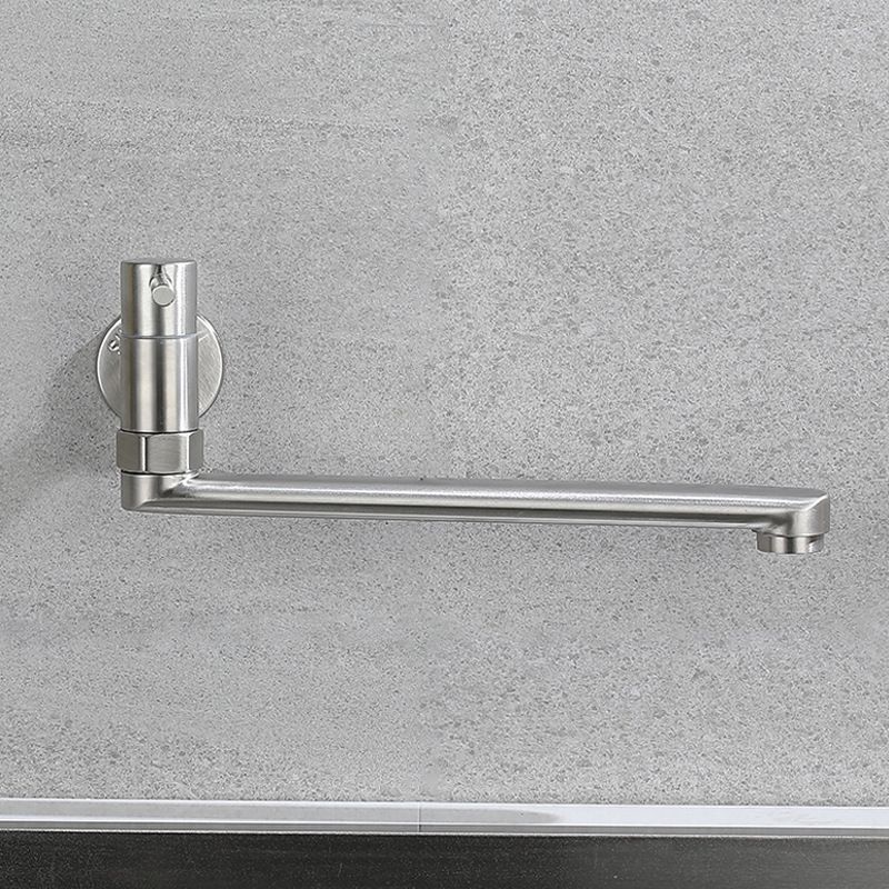 Wall-Mounted Stainless Steel Swivel Faucet – Single-Handle Pot Filler for Kitchen