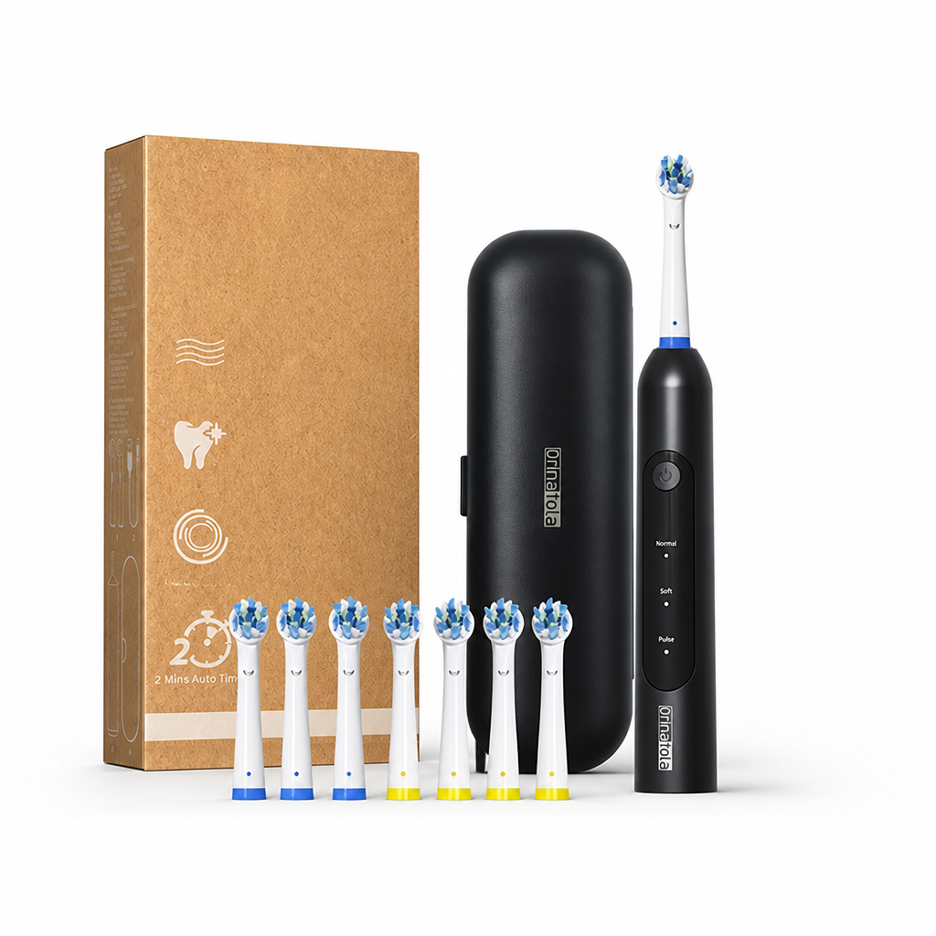 800mAh Type-C Rechargeable Electric Toothbrush (8 Brush Heads)