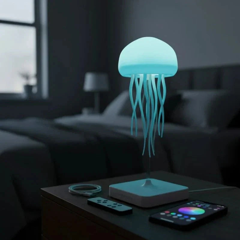 Touch-Controlled Color-Changing Jellyfish Lamp