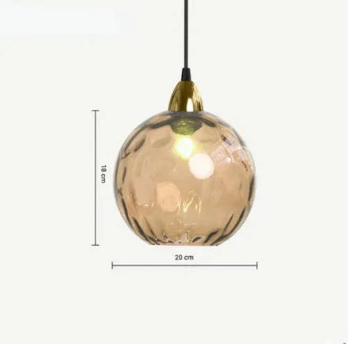 Modern Hanging Lamp with Globe Design – Glass Pendant Light