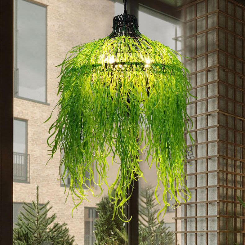 Pendant Light and Chandelier with Greenery for Modern Plant Display