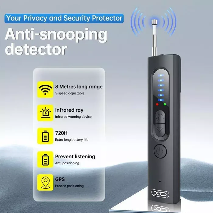 RF Signal Scanner for Hidden Camera and GPS Detection – Privacy Safeguard for Home, Hotel, and Travel