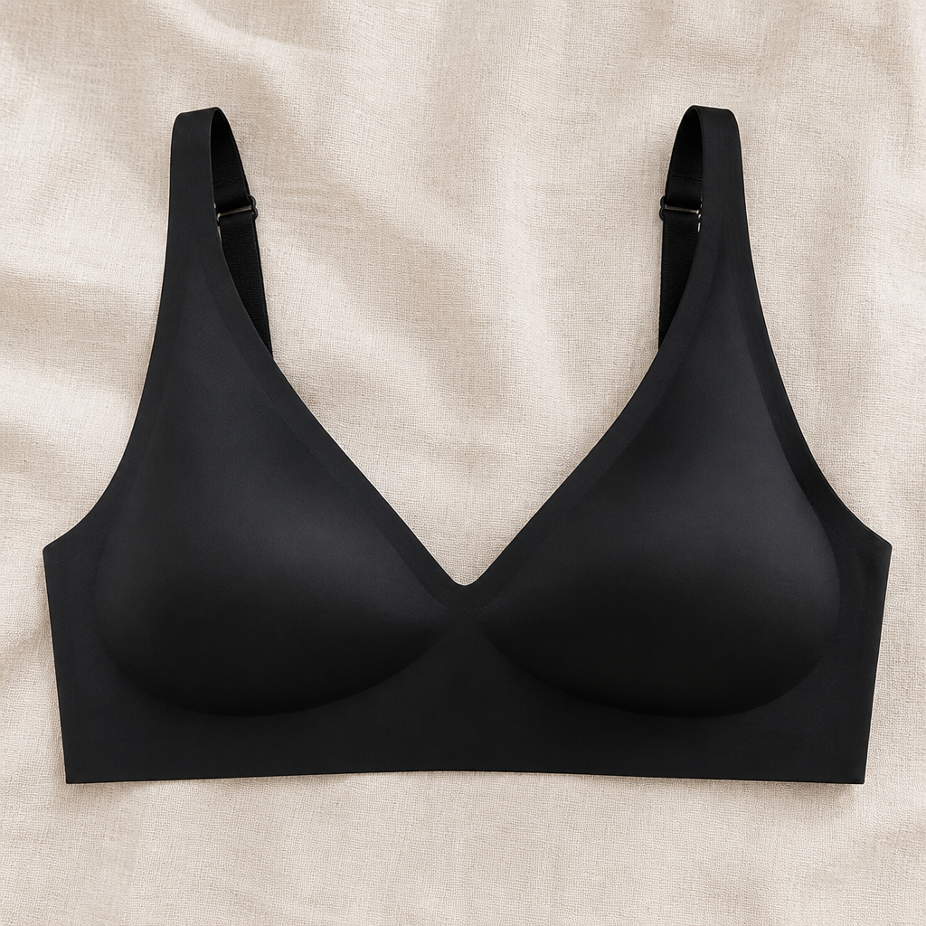 LumiFit™ – Wireless Seamless Bra with Softly Padded V-Neck Cups