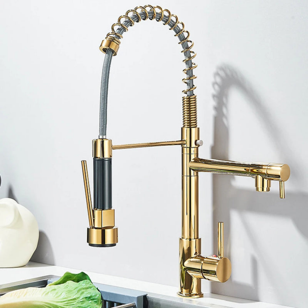 Pull Down Kitchen Faucet with Swivel Spout