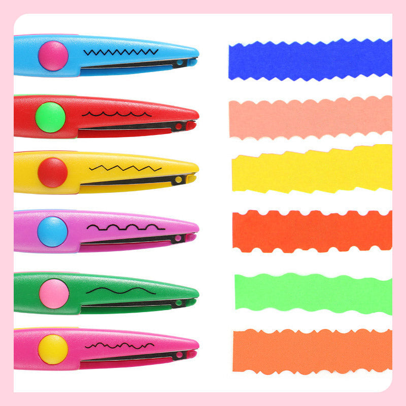 Children's Scissors Set – 6 Decorative Patterns for Crafting