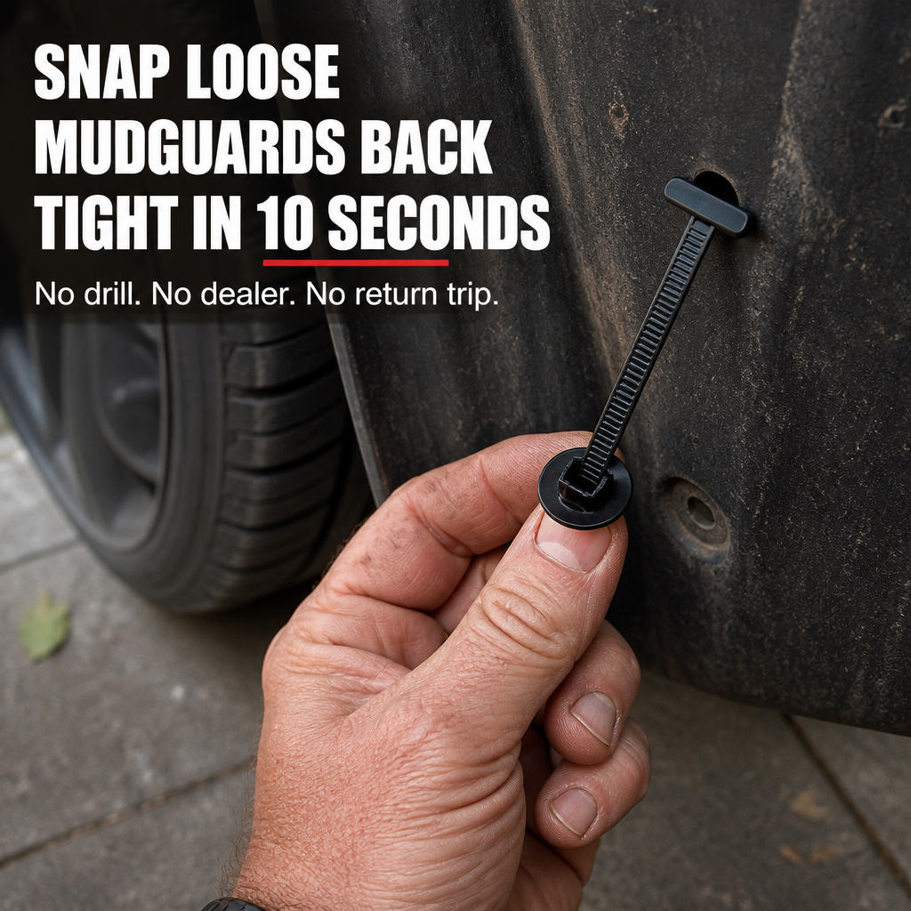SnapSecure™ — Snap Loose Fender Liners, Mudguards, and Splash Shields Firmly Back
